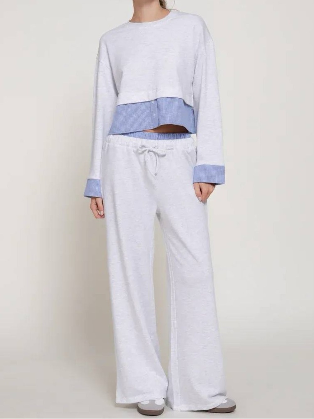 NWT Active USA French Terry Sweatshirt & Sweatpants Set Size L